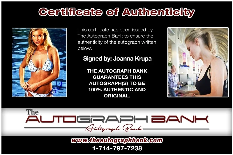 Joanna Krupa — Joanna Krupa authentic signed celebrity 8x10 photo W/Cert Autographed 132516d1, изображение 2