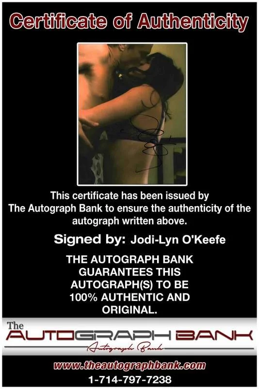Jodi-Lyn O'keefe — Jodi-Lyn O'keefe signed celebrity 8x10 photo W/Cert Autograph 0200, изображение 2