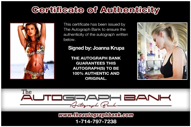 Joanna Krupa — Joanna Krupa authentic signed celebrity 8x10 photo W/Cert Autographed 132516f1, изображение 2