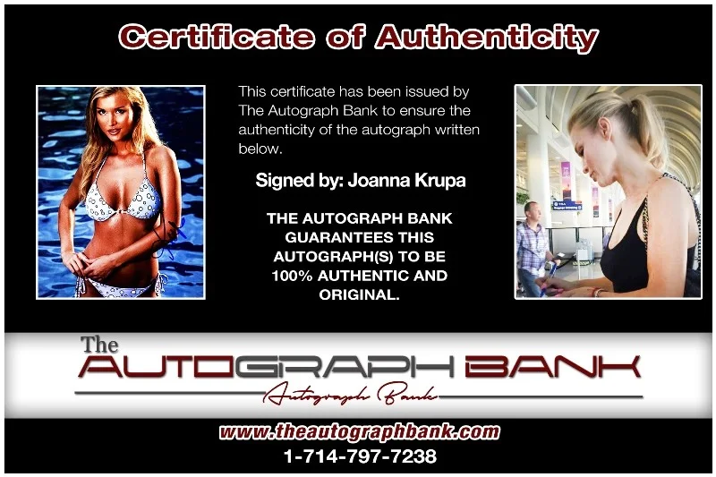 Joanna Krupa — Joanna Krupa authentic signed celebrity 8x10 photo W/Cert Autographed 132516x1, изображение 2