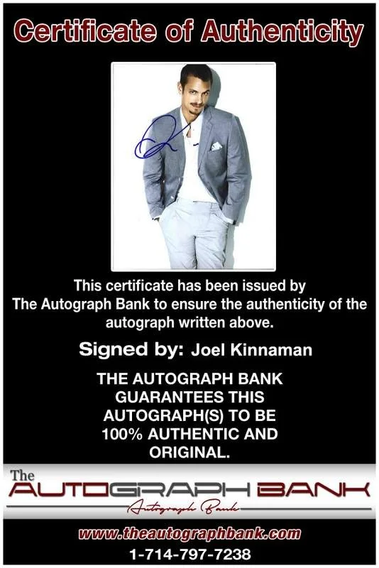 Joel Kinnaman — Joel Kinnaman signed celebrity 8x10 photo W/Cert Autograph 0207, image 2
