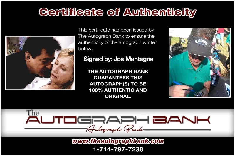 Joe Mantegna — Joe Mantegna authentic signed celebrity 8x10 photo W/Cert Autographed 132716e1, изображение 2