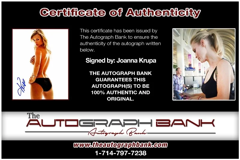Joanna Krupa — Joanna Krupa authentic signed celebrity 8x10 photo W/Cert Autographed 132516h1, изображение 2