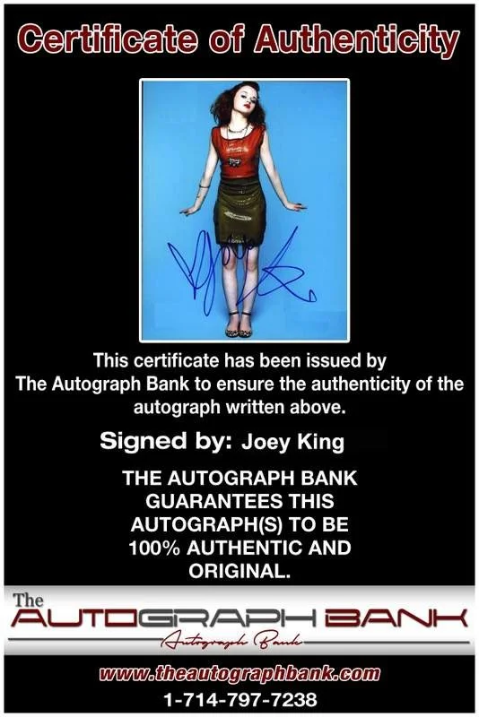 Joey King — Joey King signed celebrity 8x10 photo W/Cert Autograph 0340, image 2
