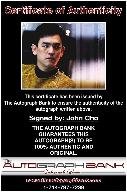John Cho — John Cho authentic signed celebrity 8x10 photo W/Cert Autographed 132716b1, изображение 2