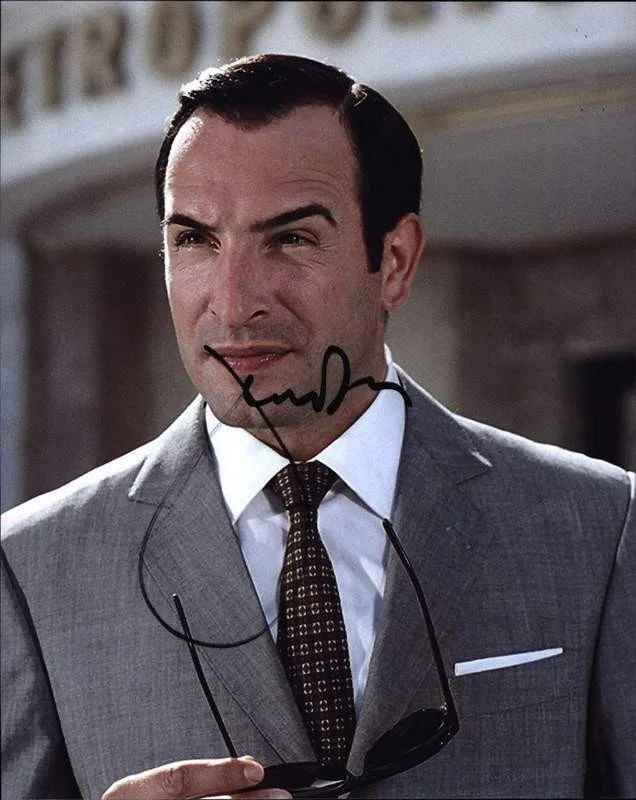Jean Dujardin — Jean Dujardin signed celebrity 8x10 photo W/Cert Autograph 0293