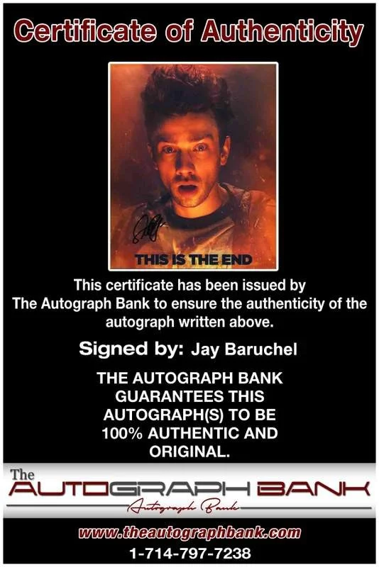 Jay Baruchel — Jay Baruchel signed celebrity 8x10 photo W/Cert Autograph 0177, изображение 2