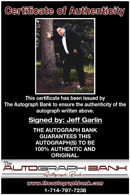 Jeff Garlin — Jeff Garlin authentic signed celebrity 8x10 photo W/Cert Autographed 132716a1, изображение 2