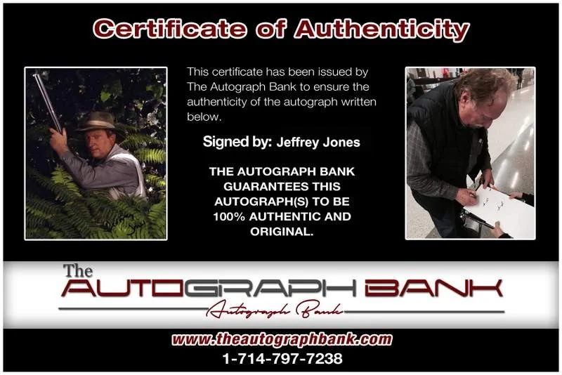 Jeffrey Jones — Jeffrey Jones signed celebrity 8x10 photo W/Cert Autograph 0183, image 2