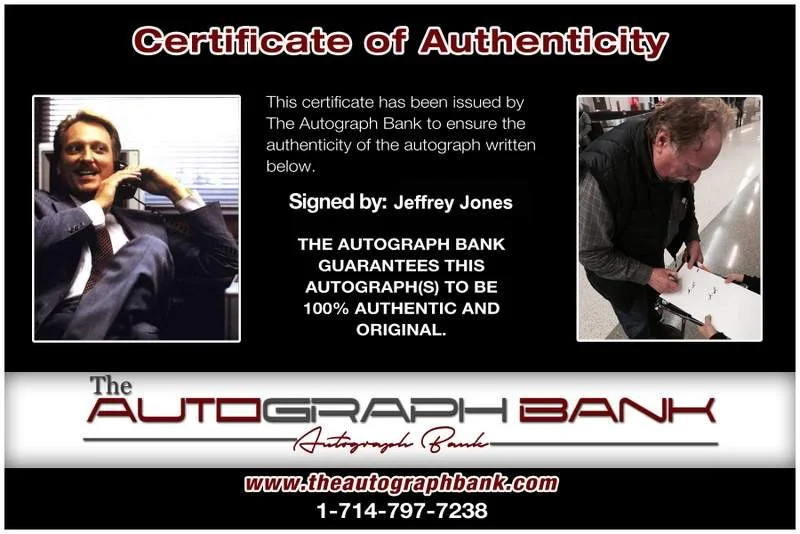 Jeffrey Jones — Jeffrey Jones signed celebrity 8x10 photo W/Cert Autograph 0181, image 2