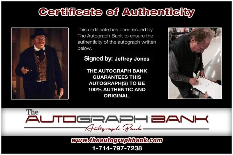 Jeffrey Jones — Jeffrey Jones signed celebrity 8x10 photo W/Cert Autograph 0187, image 2