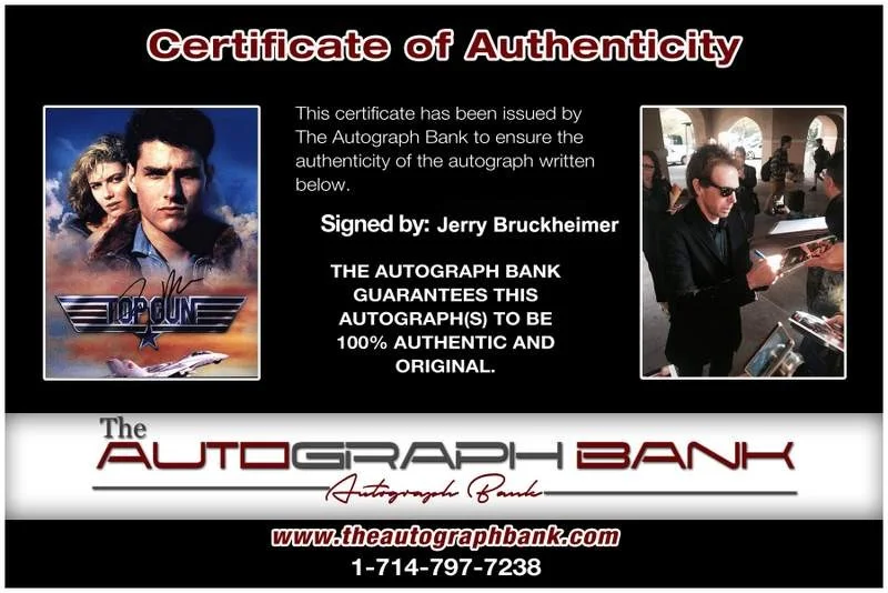 Jerry Bruckheimer — Jerry Bruckheimer signed celebrity 8x10 photo W/Cert Autograph 0314, изображение 2