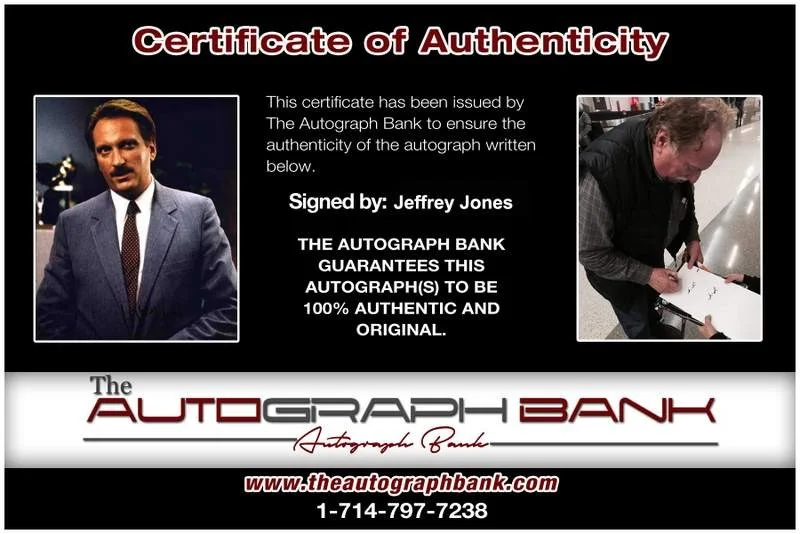 Jeffrey Jones — Jeffrey Jones signed celebrity 8x10 photo W/Cert Autograph 0180, image 2
