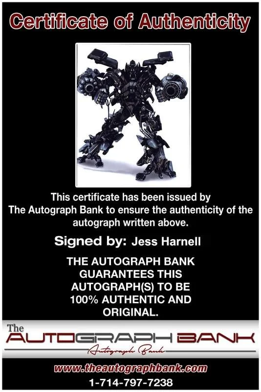 Jess Harnell — Jess Harnell signed celebrity 8x10 photo W/Cert Autograph 0318, изображение 2