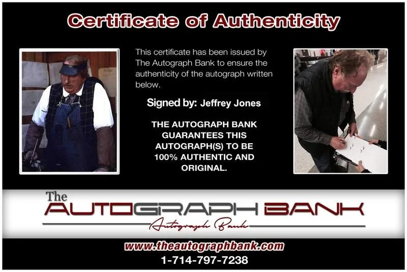 Jeffrey Jones — Jeffrey Jones signed celebrity 8x10 photo W/Cert Autograph 0189, image 2