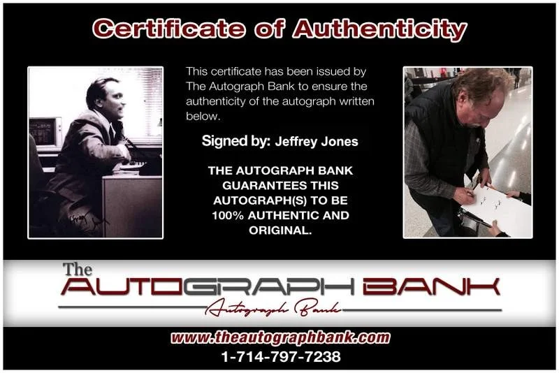 Jeffrey Jones — Jeffrey Jones signed celebrity 8x10 photo W/Cert Autograph 0185, изображение 2