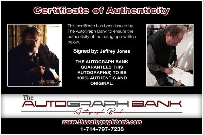 Jeffrey Jones — Jeffrey Jones signed celebrity 8x10 photo W/Cert Autograph 0188, image 2