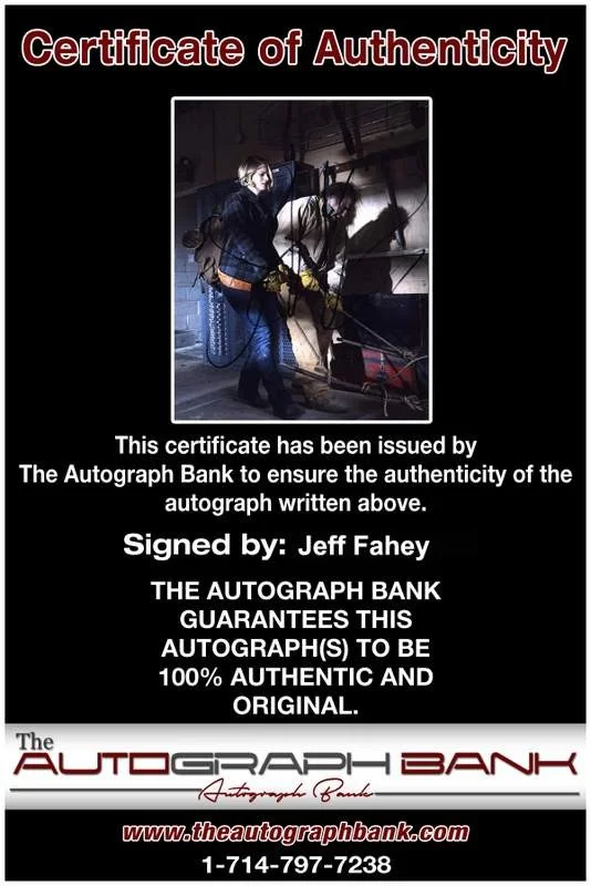 Jeff Fahey — Jeff Fahey signed celebrity 8x10 photo W/Cert Autograph 0296, изображение 2