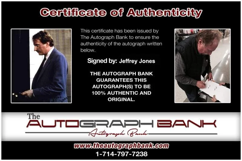 Jeffrey Jones — Jeffrey Jones signed celebrity 8x10 photo W/Cert Autograph 0184, image 2