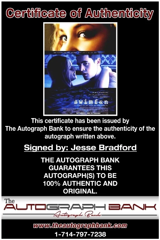 Jesse Bradford — Jesse Bradford authentic signed celebrity 8x10 photo W/Cert Autographed 132716c1, изображение 2