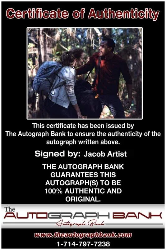 Jacob Artist — Jacob Artist signed celebrity 8x10 photo W/Cert Autograph 0263, image 2