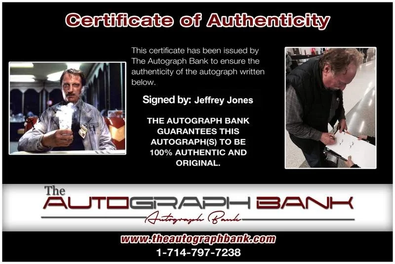 Jeffrey Jones — Jeffrey Jones signed celebrity 8x10 photo W/Cert Autograph 0190, image 2