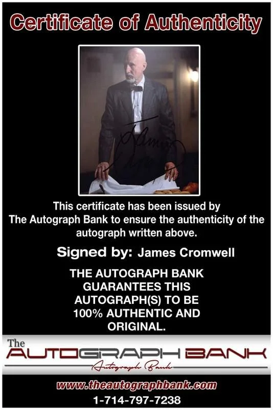 James Cromwell — James Cromwell signed celebrity 8x10 photo W/Cert Autograph 0269, image 2