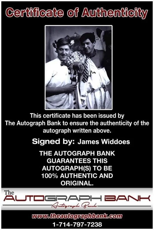 James Widdoes — James Widdoes signed celebrity 8x10 photo W/Cert Autograph 0283, image 2