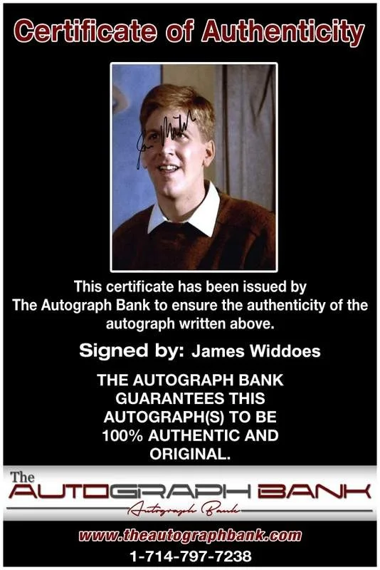 James Widdoes — James Widdoes signed celebrity 8x10 photo W/Cert Autograph 0282, image 2