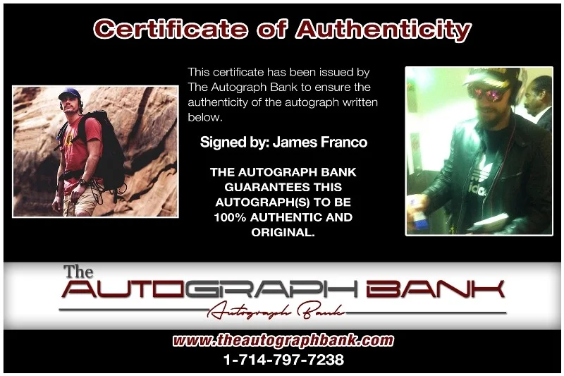 James Franco — James Franco authentic signed celebrity 8x10 photo W/Cert Autographed 132716g1, image 2