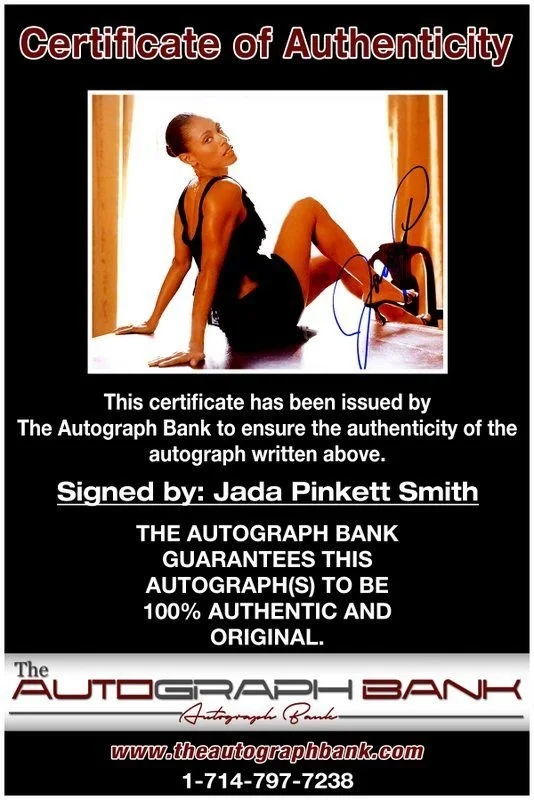Jada Pinkett Smith — Jada Pinkett Smith authentic signed celebrity 8x10 photo W/Cert Autographed C1, изображение 2
