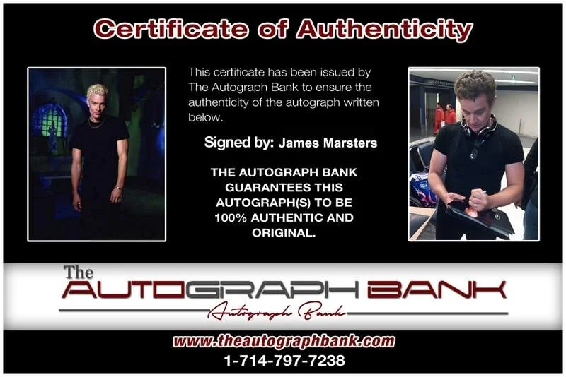 James Marsters — James Marsters signed celebrity 8x10 photo W/Certificate (132716a1), image 2