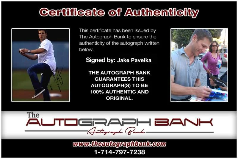 Jake Pavelka — Jake Pavelka signed celebrity 8x10 photo W/Cert Autograph 0001, image 2