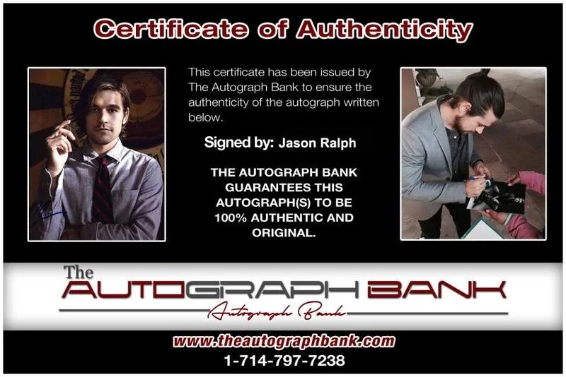 Jason Ralph — Jason Ralph signed celebrity 8x10 photo W/Cert Autograph 0176, изображение 2