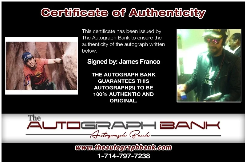 James Franco — James Franco authentic signed celebrity 8x10 photo W/Cert Autographed 132716a1, image 2