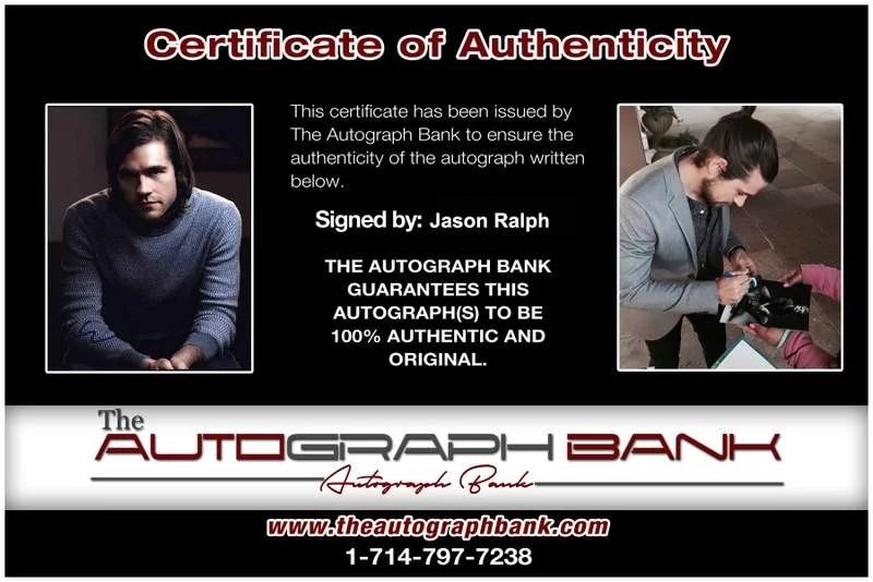 Jason Ralph — Jason Ralph signed celebrity 8x10 photo W/Cert Autograph 0175, изображение 2