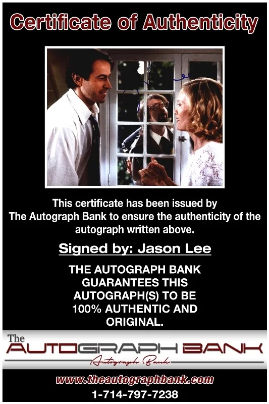 Jason Lee — Jason Lee authentic signed celebrity 8x10 photo W/Cert Autographed 132716b1, изображение 2