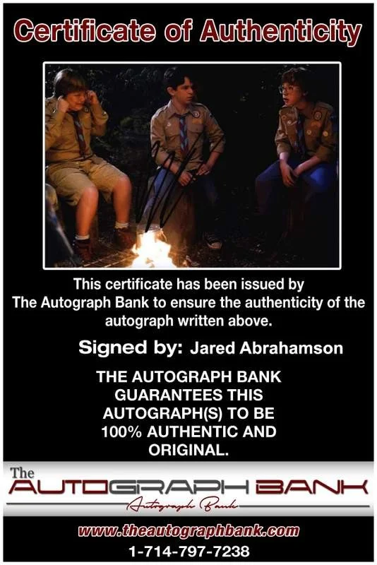 Jared Abrahamson — Jared Abrahamson signed celebrity 8x10 photo W/Cert Autograph 0003, изображение 2