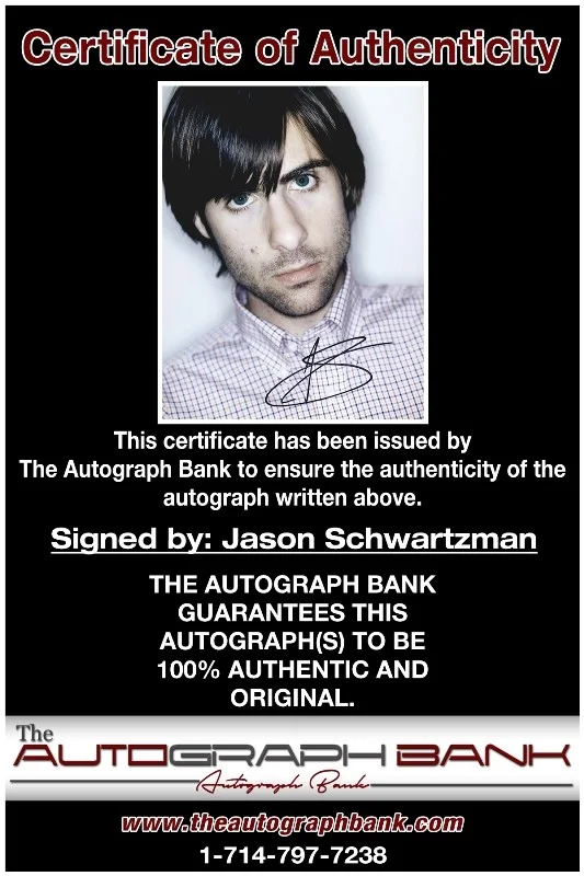 Jason Schwartzman — Jason Schwartzman authentic signed 8x10 photo |CERT Autographed 132716f1, изображение 2