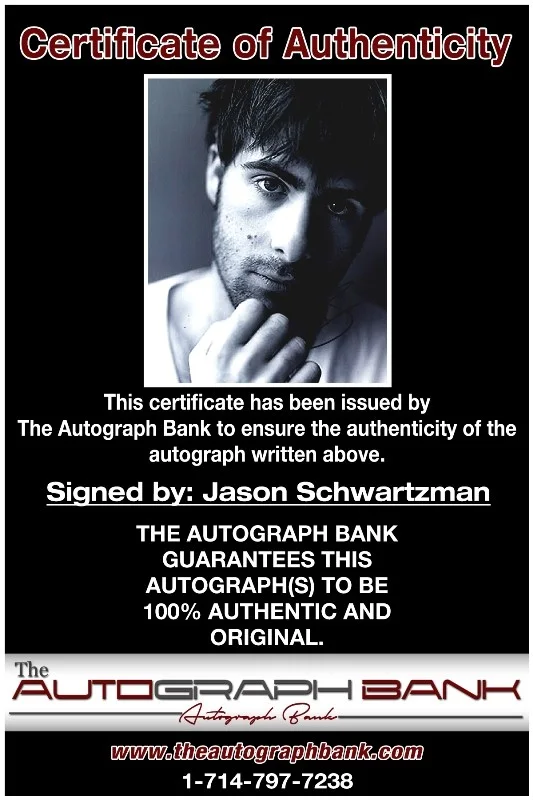 Jason Schwartzman — Jason Schwartzman authentic signed 8x10 photo |CERT Autographed 132716d1, image 2