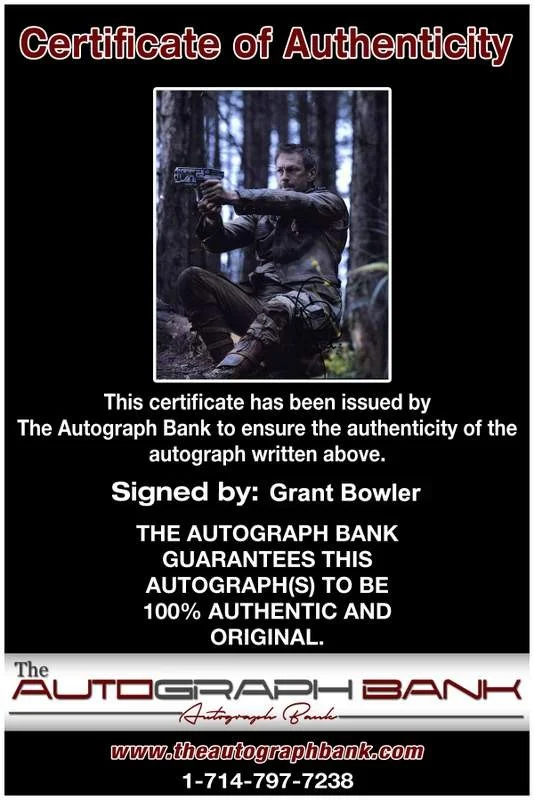 Grant Bowler — Grant Bowler signed celebrity 8x10 photo W/Cert Autograph 0229, изображение 2