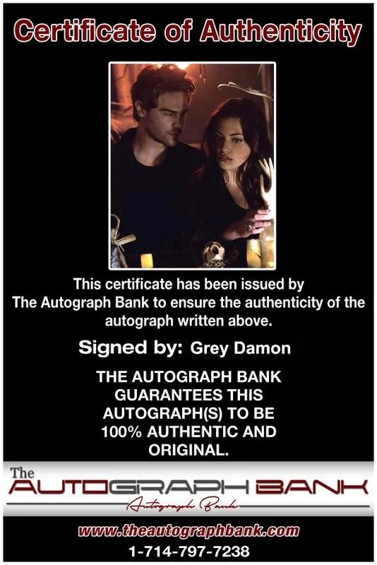 Grey Damon — Grey Damon signed celebrity 8x10 photo W/Cert Autograph 0239, image 2