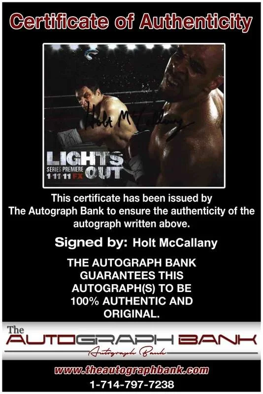 Holt Mccallany — Holt Mccallany signed celebrity 8x10 photo W/Cert Autograph 0151, image 2