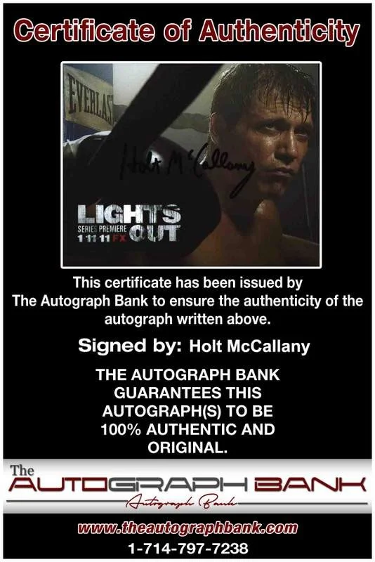 Holt Mccallany — Holt Mccallany signed celebrity 8x10 photo W/Cert Autograph 0152, image 2
