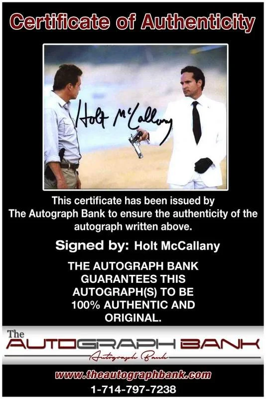 Holt Mccallany — Holt Mccallany signed celebrity 8x10 photo W/Cert Autograph 0150, image 2