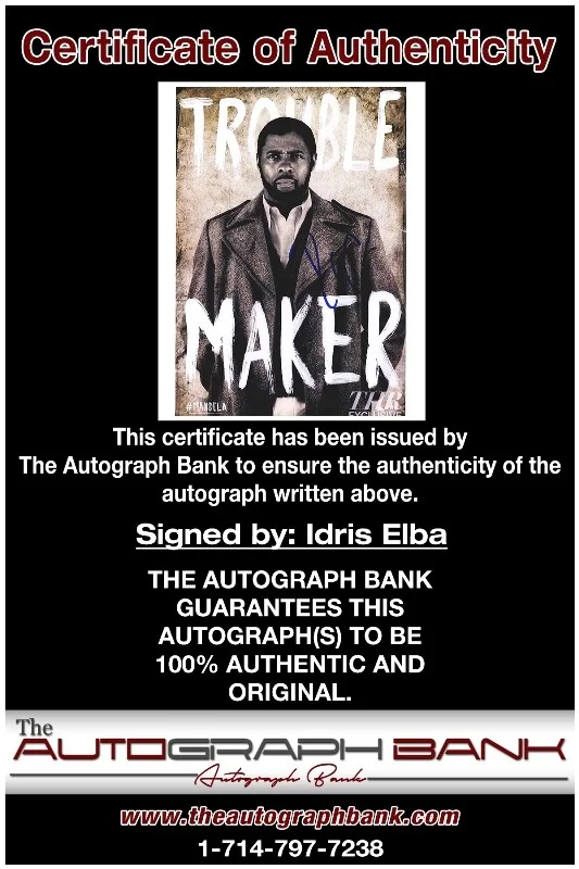 Idris Elba — Idris Elba authentic signed celebrity 8x10 photo W/Cert Autographed 132716b1, image 2