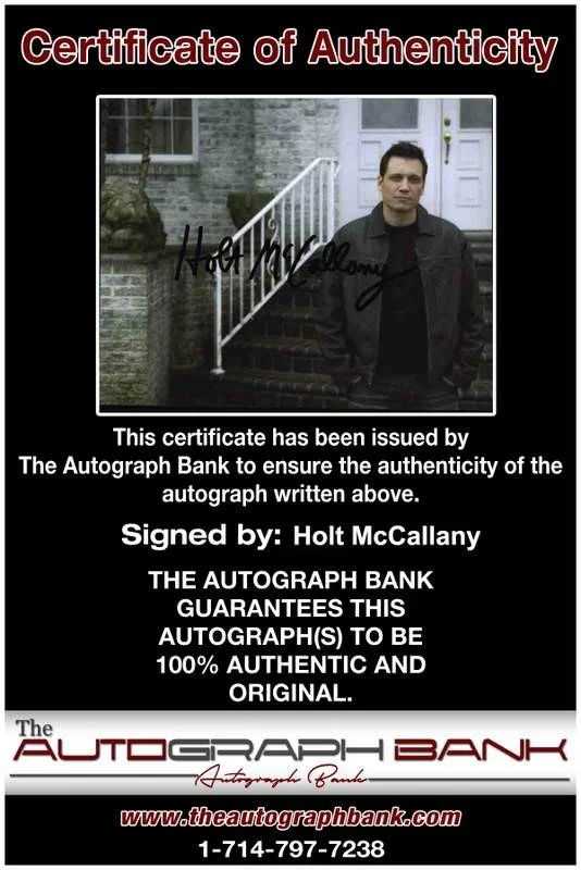 Holt Mccallany — Holt Mccallany signed celebrity 8x10 photo W/Cert Autograph 0149, image 2