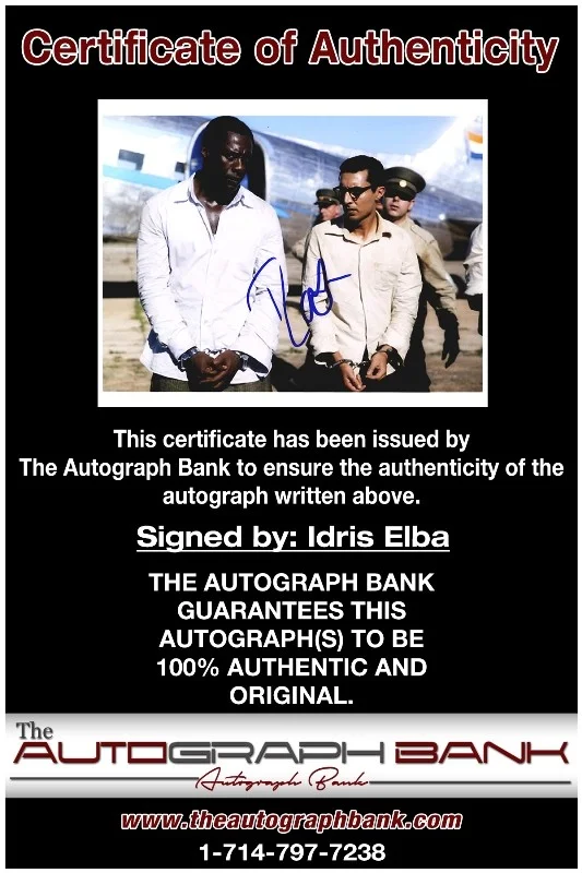 Idris Elba — Idris Elba authentic signed celebrity 8x10 photo W/Cert Autographed 132716a1, изображение 2