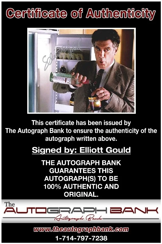 Elliot Gould — Elliot Gould authentic signed celebrity 8x10 photo W/Cert Autographed 132716c1, изображение 2