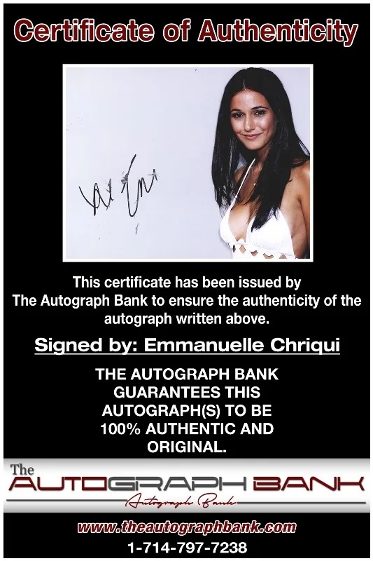 Emmanuelle Chriqui — Emmanuelle Chriqui authentic signed 8x10 photo |CERT Autographed 132716a1, изображение 2
